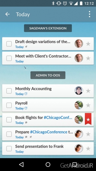 دانلود برنامه Wunderlist To-Do List اندروید