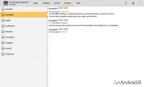 دانلود Audio Cambridge Advanced v4.3.128 - دیکشنری کمبریج اندروید