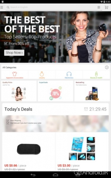 دانلود برنامه AliExpress Shopping اندروید