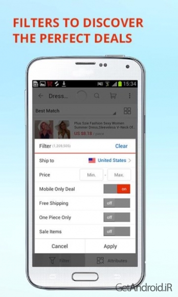 دانلود برنامه AliExpress Shopping اندروید