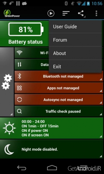 دانلود GreenPower Premium v9.36 - برنامه کاهش مصرف باتری اندروید