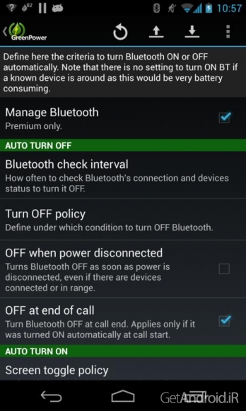 دانلود GreenPower Premium v9.36 - برنامه کاهش مصرف باتری اندروید