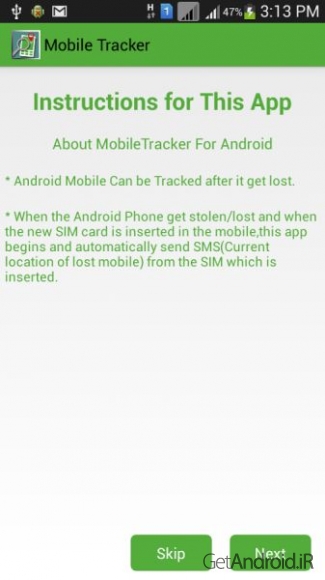 دانلود Mobile Tracker v1.3 - برنامه پیدا کردن موبایل گم شده برای اندروید
