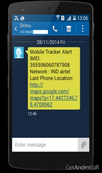 دانلود Mobile Tracker v1.3 - برنامه پیدا کردن موبایل گم شده برای اندروید