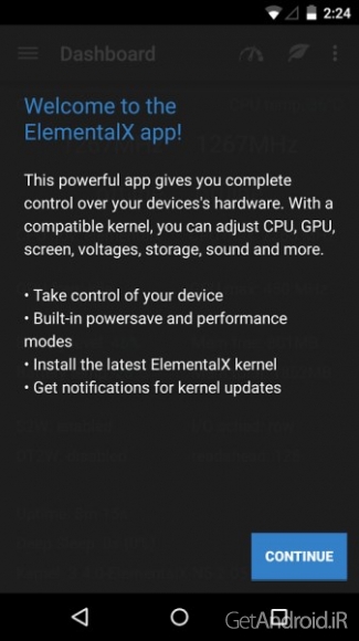 دانلود ElementalX Kernel 2.05 برنامه کنترل هسته اندروید