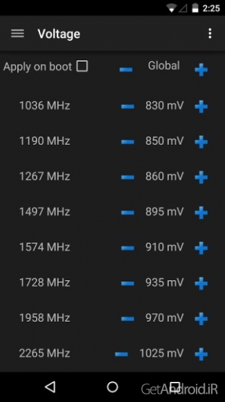 دانلود ElementalX Kernel 2.05 برنامه کنترل هسته اندروید
