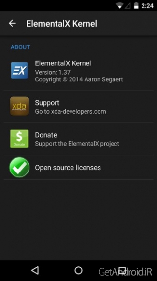دانلود ElementalX Kernel 2.05 برنامه کنترل هسته اندروید