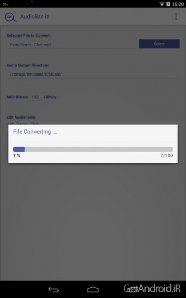 دانلود Audiolize it! Pro – Converter 1.1.1 برنامه تبدیل فایل های صوتی و تصویری به فرمت Mp3 اندروید