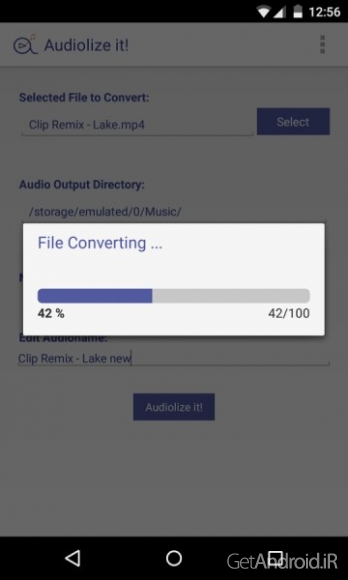 دانلود Audiolize it! Pro – Converter 1.1.1 برنامه تبدیل فایل های صوتی و تصویری به فرمت Mp3 اندروید