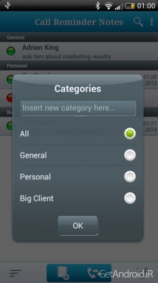 دانلود Call Reminder Notes 5.0.9 برنامه یادداشت یادآور روی تماس اندروید