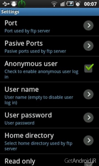 دانلود Ftp Server Pro 1.32 نرم افزار سرور اف تی پی اندروید