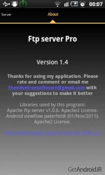 دانلود Ftp Server Pro 1.32 نرم افزار سرور اف تی پی اندروید