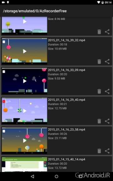 آخرین ورژن AZ Screen Recorder برای اندروید