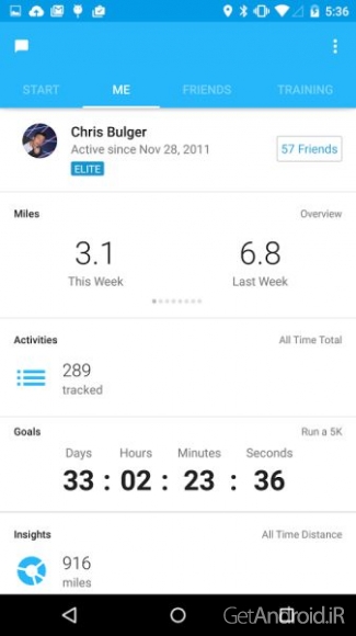دانلود برنامه RunKeeper اندروید