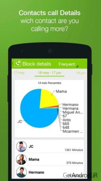 دانلود Call & Data Plan PREMIUM 2.0.8 - برنامه مدیریت تماس و اینترنت سیمکارت اندروید