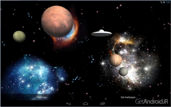 دانلود 3D Space Live Wallpaper Full v1.82 لایو والپیپر 3 بعدی فضا اندروید