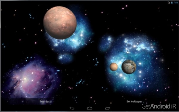 دانلود 3D Space Live Wallpaper Full v1.82 لایو والپیپر 3 بعدی فضا اندروید