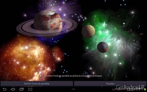 دانلود 3D Space Live Wallpaper Full v1.82 لایو والپیپر 3 بعدی فضا اندروید