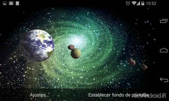 دانلود 3D Galaxy Live Wallpaper Full v1.82 والپیپر زنده کهکشان اندروید