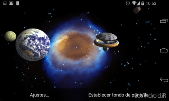 دانلود 3D Galaxy Live Wallpaper Full v1.82 والپیپر زنده کهکشان اندروید