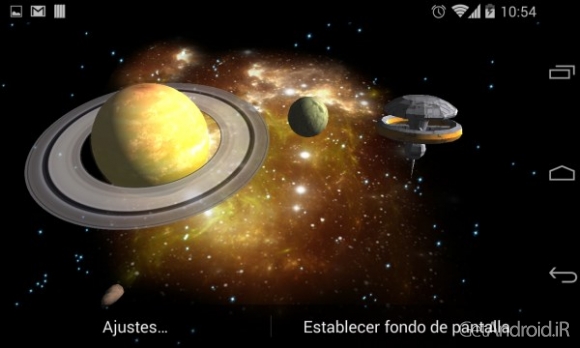 دانلود 3D Galaxy Live Wallpaper Full v1.82 والپیپر زنده کهکشان اندروید