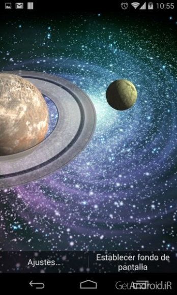 دانلود 3D Galaxy Live Wallpaper Full v1.82 والپیپر زنده کهکشان اندروید