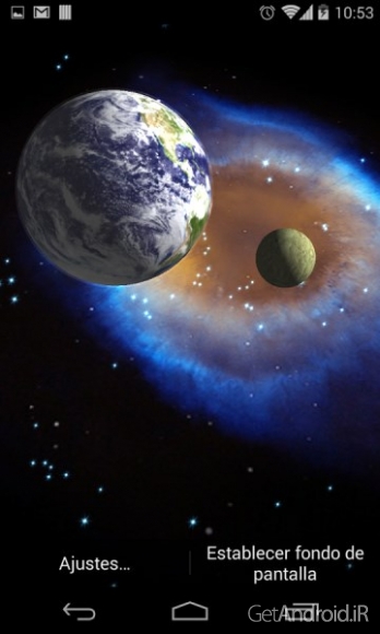 دانلود 3D Galaxy Live Wallpaper Full v1.82 والپیپر زنده کهکشان اندروید