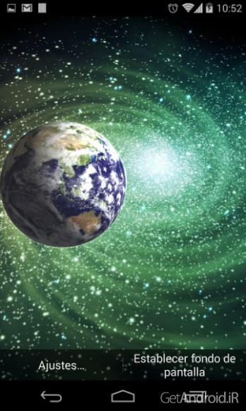 دانلود 3D Galaxy Live Wallpaper Full v1.82 والپیپر زنده کهکشان اندروید