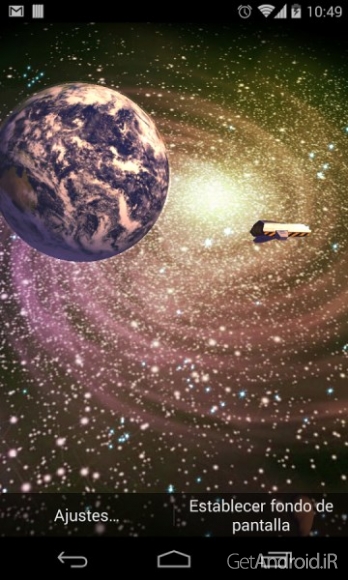 دانلود 3D Galaxy Live Wallpaper Full v1.82 والپیپر زنده کهکشان اندروید