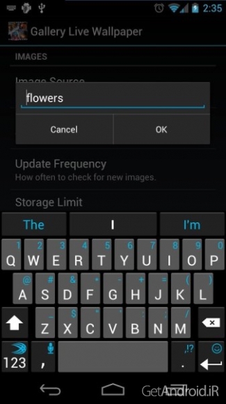 دانلود Gallery Live Wallpaper v2.21 لایو والپیپر از گالری تصاویر اندروید
