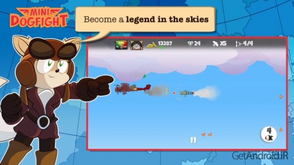 دانلود Mini Dogfight 1.0.39 – بازی جنگ هوایی سگ ها اندروید