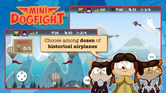دانلود Mini Dogfight 1.0.39 – بازی جنگ هوایی سگ ها اندروید