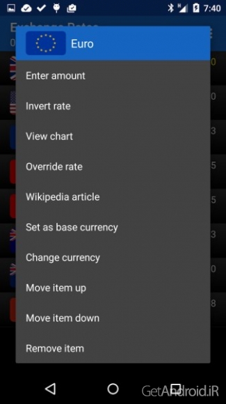 دانلود Exchange Rates (Donate) 1.8.6 برنامه نرخ ارز اندروید