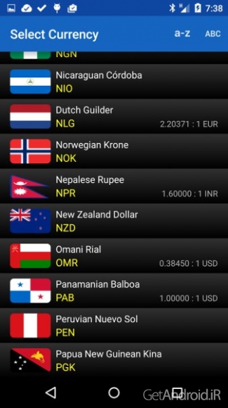 دانلود Exchange Rates (Donate) 1.8.6 برنامه نرخ ارز اندروید