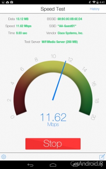 دانلود WiFiMedic Pro 1.1 نرم افزار عیب یابی و تست سرعت WiFi اندروید