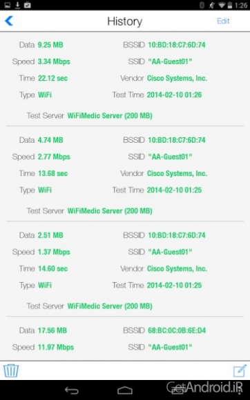 دانلود WiFiMedic Pro 1.1 نرم افزار عیب یابی و تست سرعت WiFi اندروید