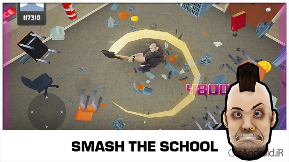 دانلود Smash the School - Stress Fix! v1.3.18 - بازی مدرسه را خراب کن اندروید + نسخه مود