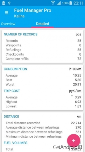 دانلود برنامه Fuel Manager Pro اندروید