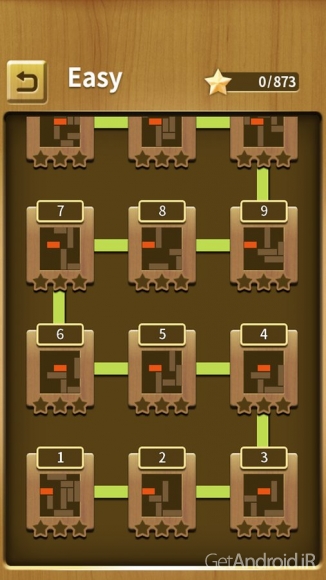 دانلود Unblock king 1.0.3 - بازی فکری جابجا کردن بلوکها برای اندروید