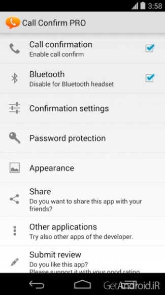 دانلود Call Confirm PRO 2.07 برنامه تایید تماس اندروید