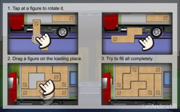 دانلود Porter-man 1.0.3 - بازی فکری مرد باربر برای اندروید