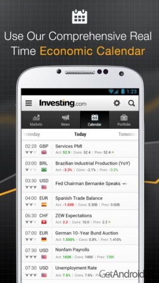 دانلود برنامه Stocks اندروید