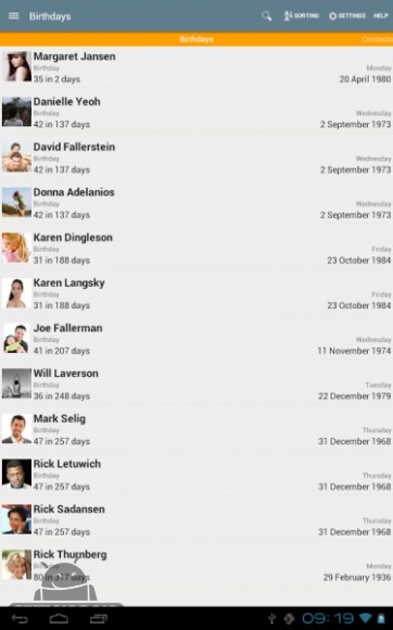 دانلود Birthdays 2017-03-07.53 نرم افزار یادآوری تاریخ تولد اندروید