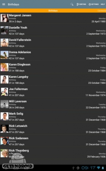 دانلود Birthdays 2017-03-07.53 نرم افزار یادآوری تاریخ تولد اندروید