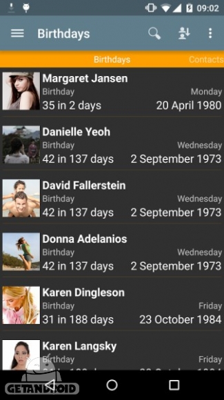 دانلود Birthdays 2017-03-07.53 نرم افزار یادآوری تاریخ تولد اندروید