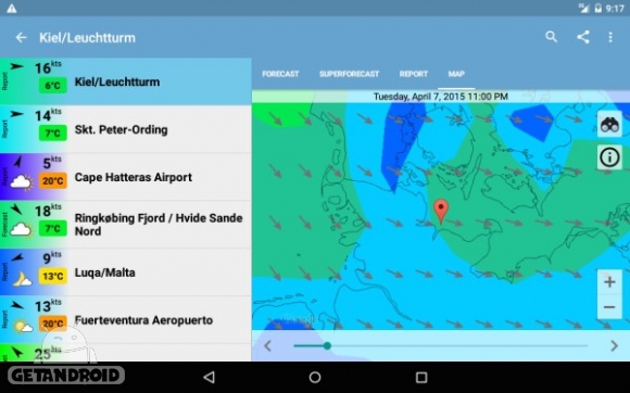 دانلود برنامه Windfinder Pro اندروید