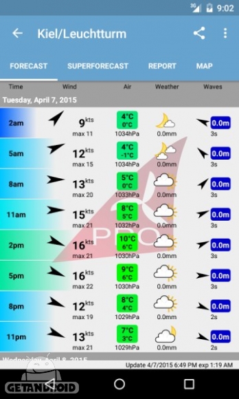 دانلود برنامه Windfinder Pro اندروید