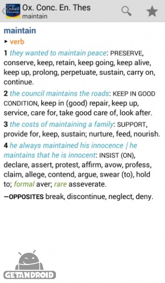 دانلود بازی Concise Oxford Thesaurus اندروید