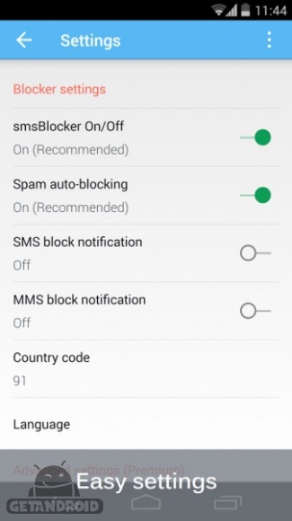 دانلود SMS Blocker Clean Inbox Premium 8.0.24 برنامه مسدود کردن تماس و پیامک اندروید