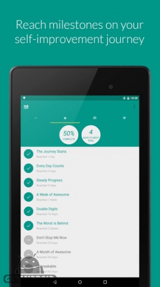 دانلود No More! Quit your Addictions 1.6.0 برنامه ترک اعتیاد اندروید